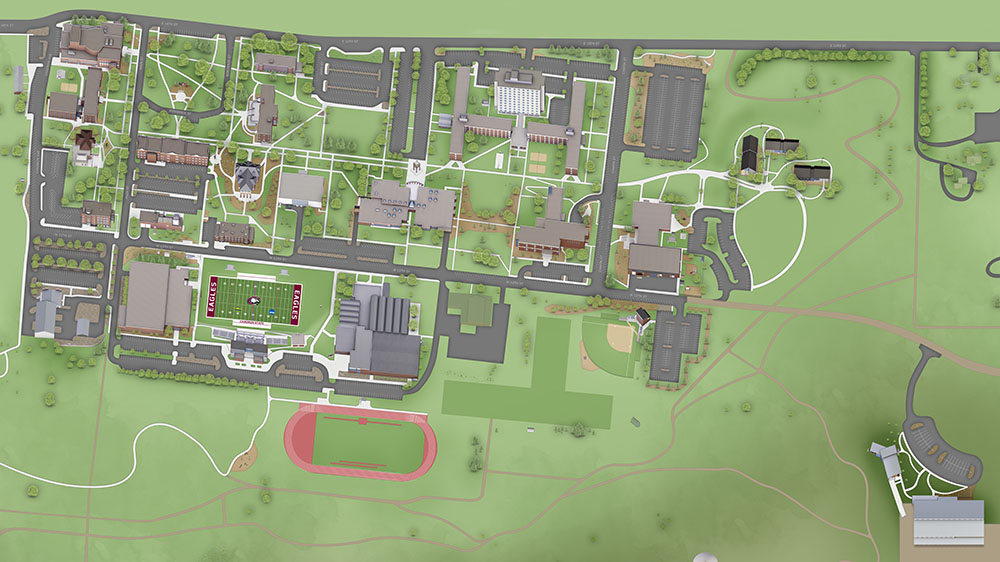 Chadron State College map illustration