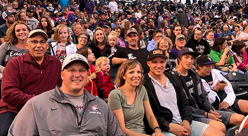 CSC alumni at Rockies game