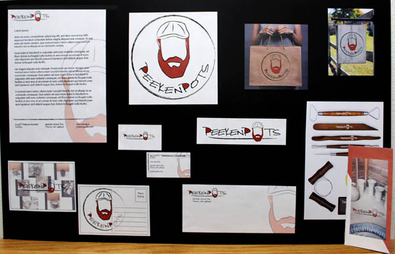 Brand identity design samples by Kayla Reinke