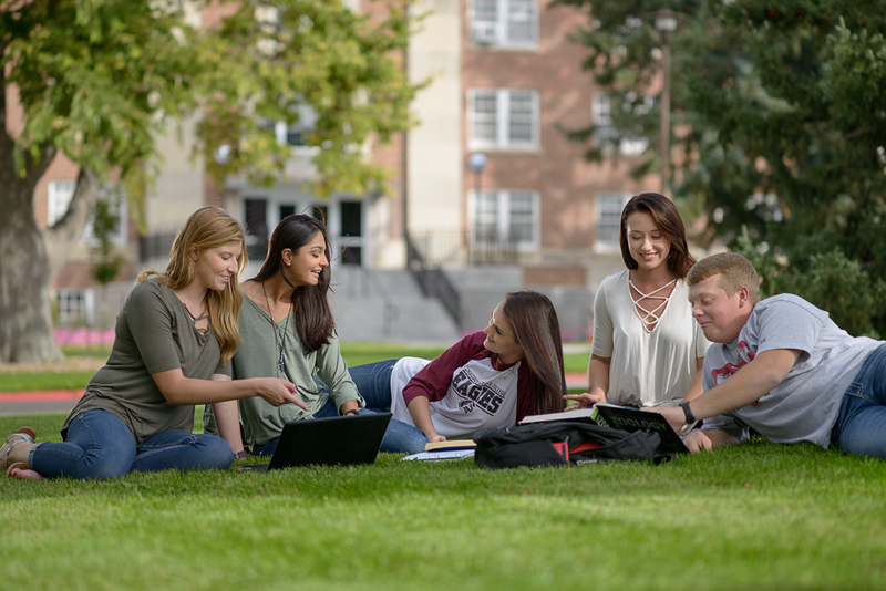 Students enjoying CSC weather