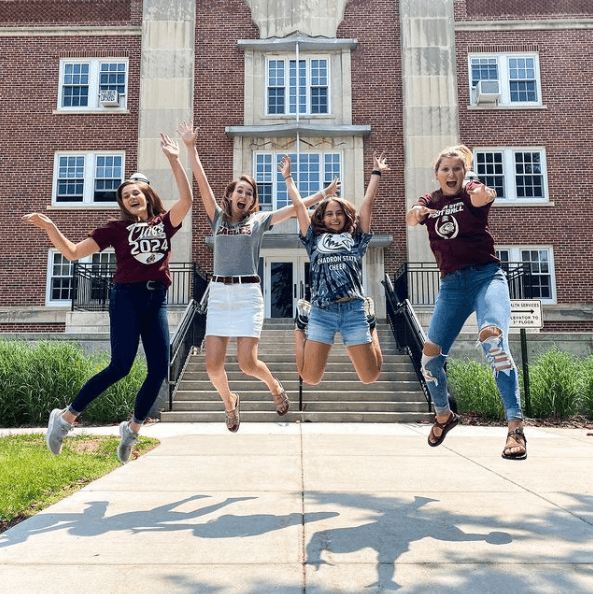 Students celebrating first year at CSC