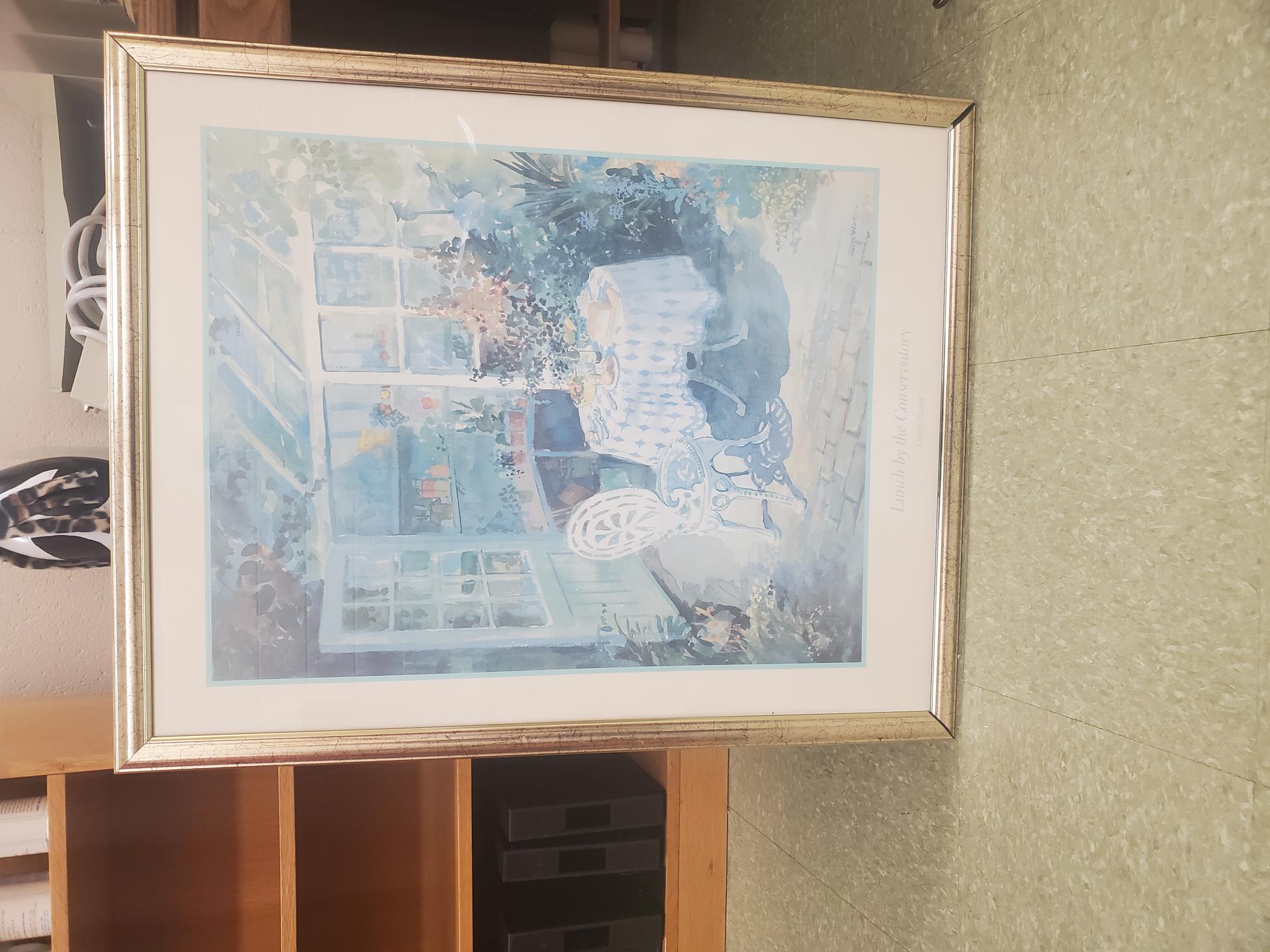 Framed Artwork - Cafe Table