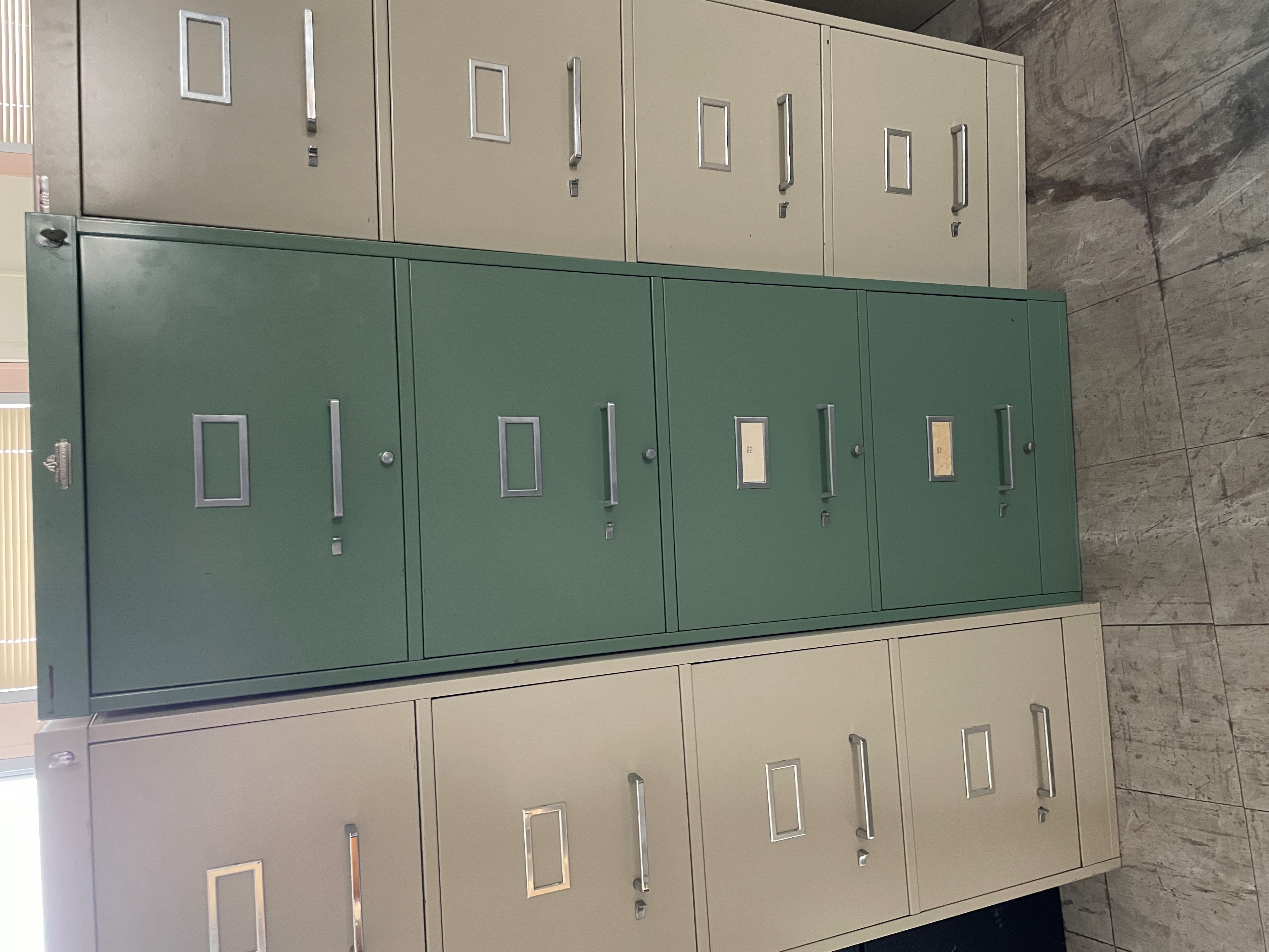 4 drawer green filing cabinet