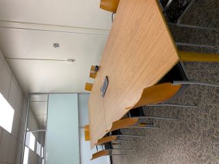 large group study room in the library, main floor