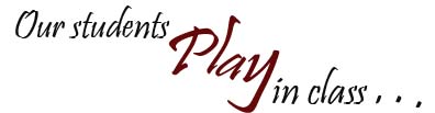 Our students play in class…