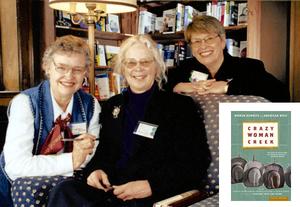 The editors, from left, Gaydell Collier, Linda Hasselstrom and Nancy Curtis. The book's cover is shown in the inset.