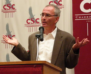 Bob Reiss speaks at CSC about global warming