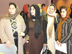 Afghanistan educators that visited Chadron State.