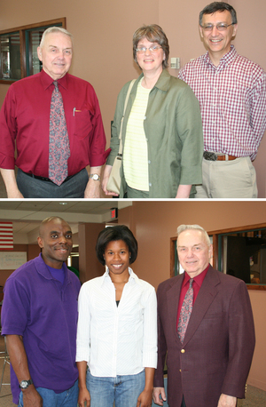 Dr. Monty Fickel enjoyed showing Don and Carol Erion, and Quentin and Tonia Vaughn around campus Friday.