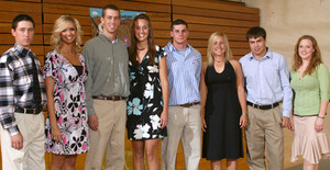 Craig Calkins, Michelle DeBoer, Kyle Schmidt, Emily Banks, Chase Rasby, Loni Hughes, John Latham and Kelli Payne.