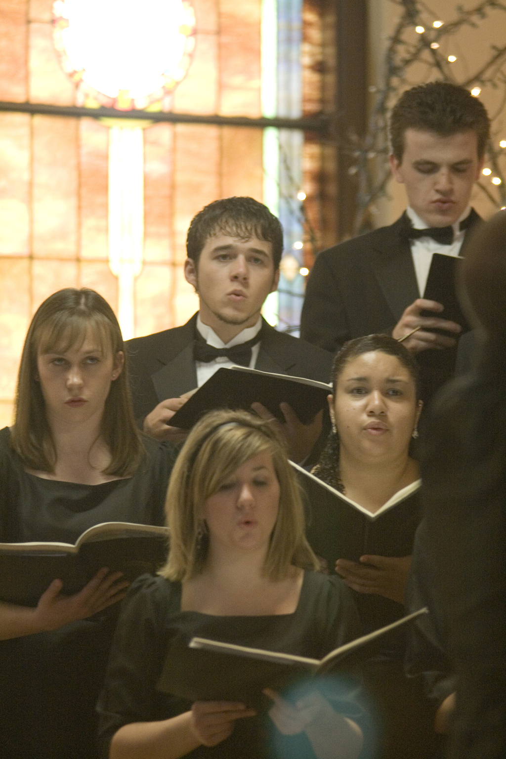 Students singing