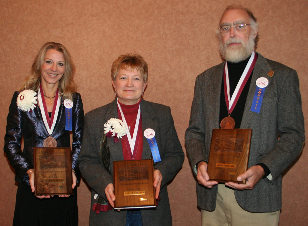 Dr. Barb Dutrow, Dirlene Wheeler and John Moulds.
