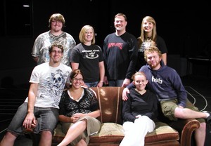 The cast and crew of