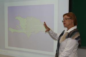 Dr. Twila Fickel gives a presentation