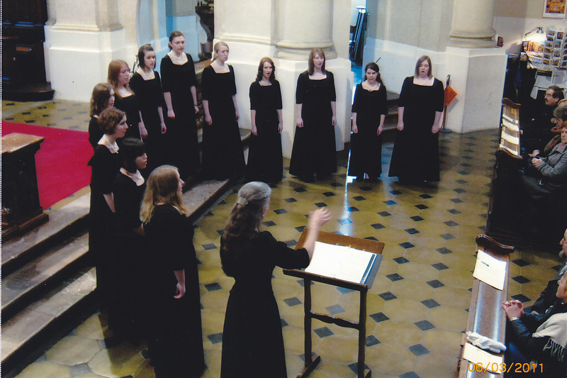 Arioso performs at the St. Nicholas Church in Prague.