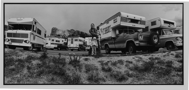 James Alinder's 1971 photo taken at Mount Rushmore is among the images in the