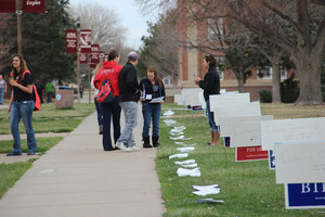 Students participating in human genome trivia
