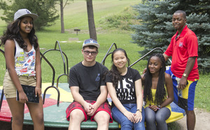 5 of the international students
