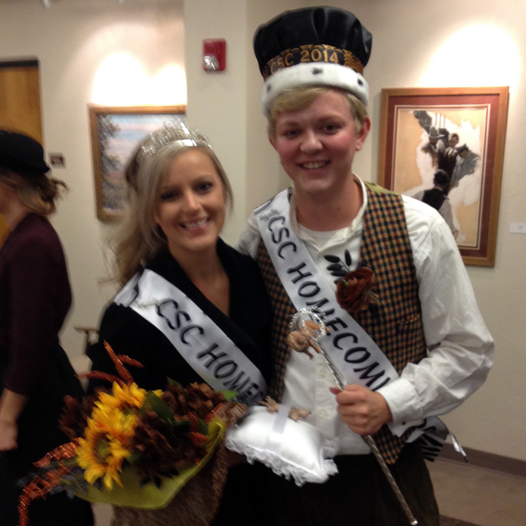 Cheyenne Deering of Wall, South Dakota, and Lane Swedberg of North Platte were named Chadron State College's homecoming queen and king Thursday.