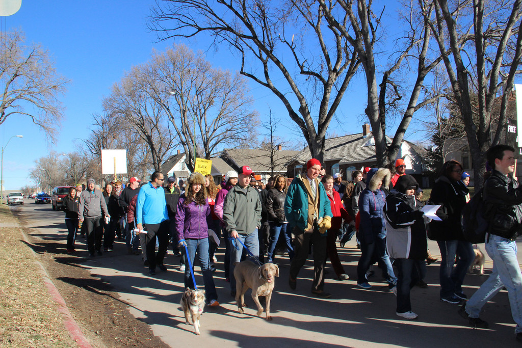 Participants in the 2013 Martin Luther King Jr. Day March.
