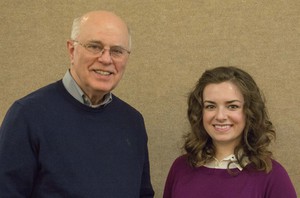 Mike Smith and MacKenzie Carroll pose for a photo