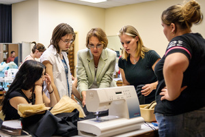 Dr. Yvonne Moody instructs students