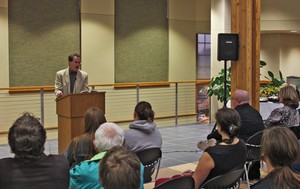 Kent Meyers ready chapters from his book