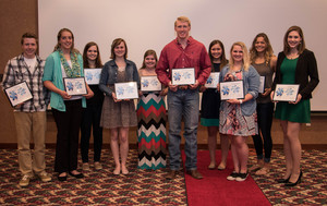 Rising Sophomore Award winners pose for a photo
