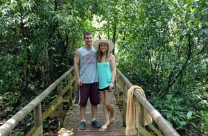 Kolton Brown and Larissa Hastings in Costa Rica