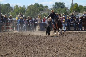 Prestyn Novak wins tie down roping