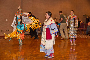 Red Cloud School students dance