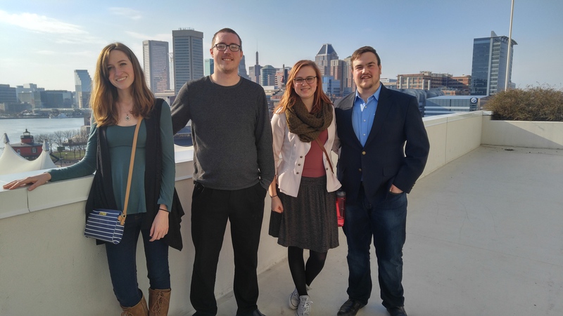 Chadron State College students pose at the Music Teachers National Association convention in Baltimore March 17-21, 2017.