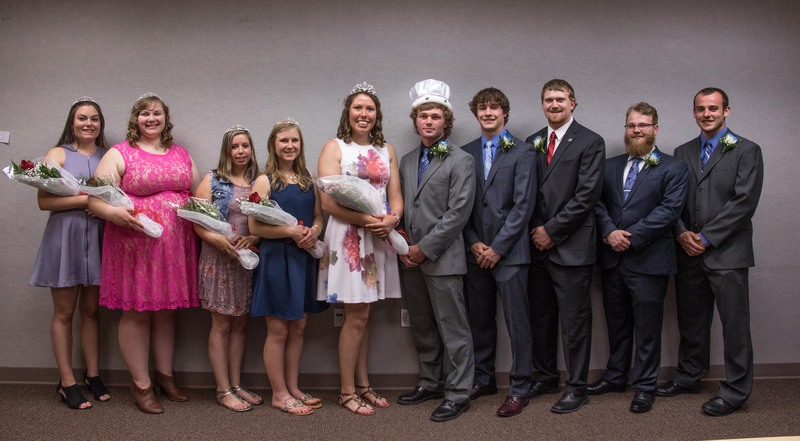 Chadron State College Ivy Day royalty were announced May 5, 2017, in Memorial Hall