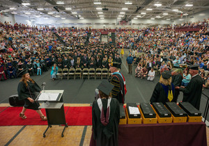 students receive their bachelor degrees