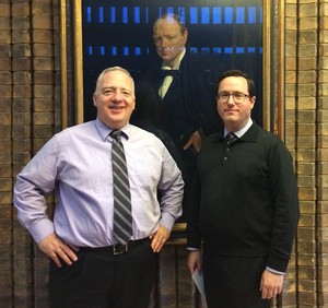 Dr. Jim Margetts poses with Dr, Noah Rogoff