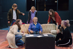 Theatre students rehearse