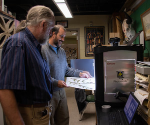 Steve Rolfsmeier and Ryan Allen with imaging station