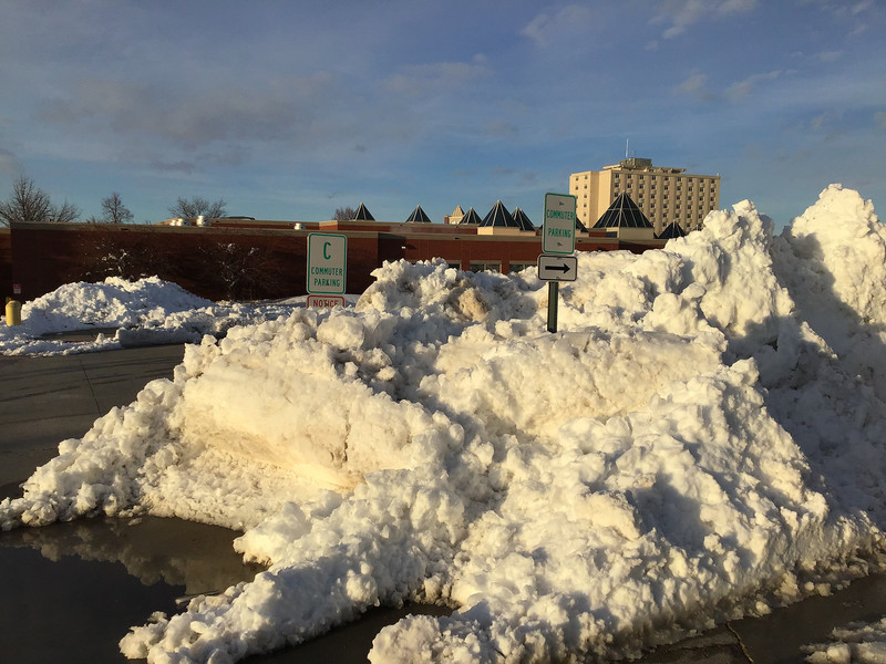 Chadron State College's campus after Winter Storm Ulmer, Thursday, March 14, 2019