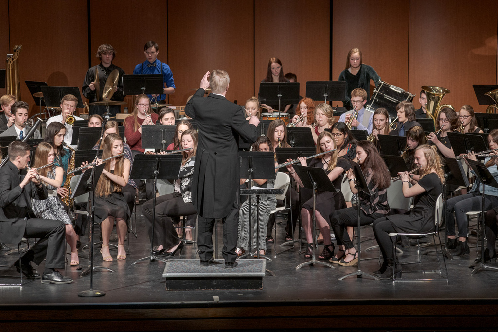 High Plains Honor Band performs.