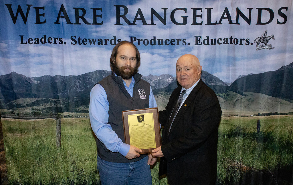 Dr. Tony Perlinski, associate professor at Chadron State College receives the Range Science Education Council's award for Early Career Undergraduate Teaching