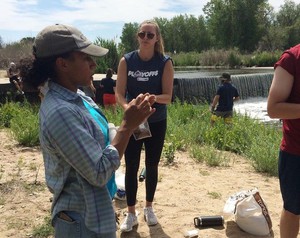Monique Fair leads a nature discovery class in Denver.