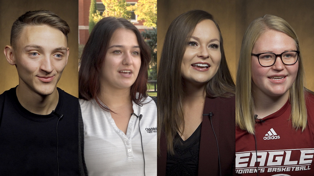 Konery Klueber, Torri Brumbaugh, Sara Smith, and Emily Hansen