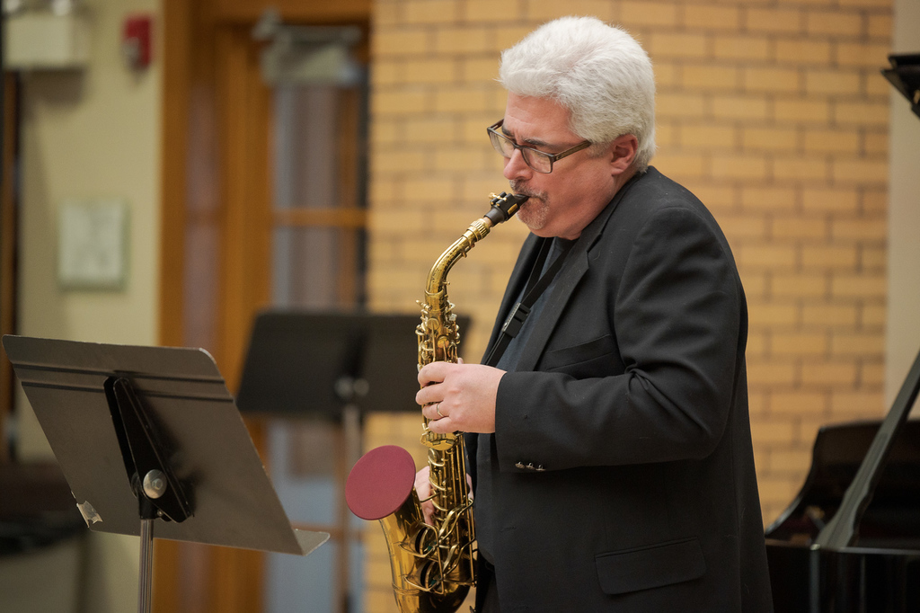 Dr. Michael Stephens, Professor, performs