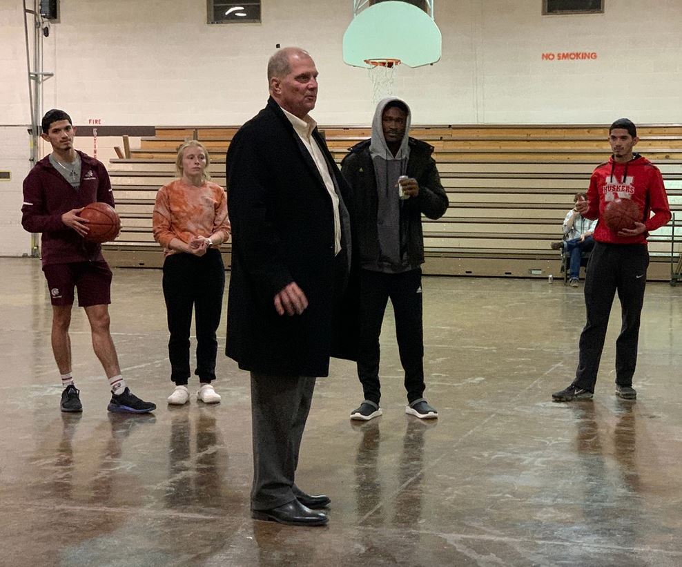 Dr. Rhine and four CSC Students discuss the aftermath of the campus Bomb Threat.