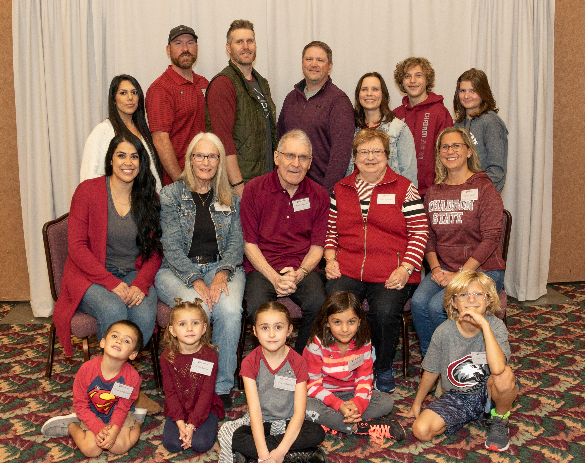 Brown Family posing