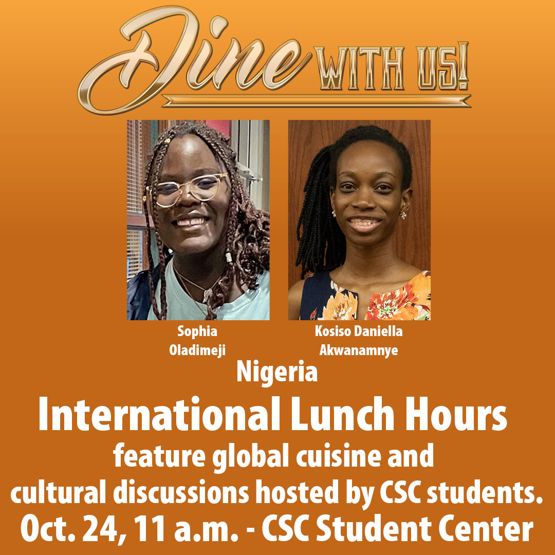 Poster for an international lunch hour