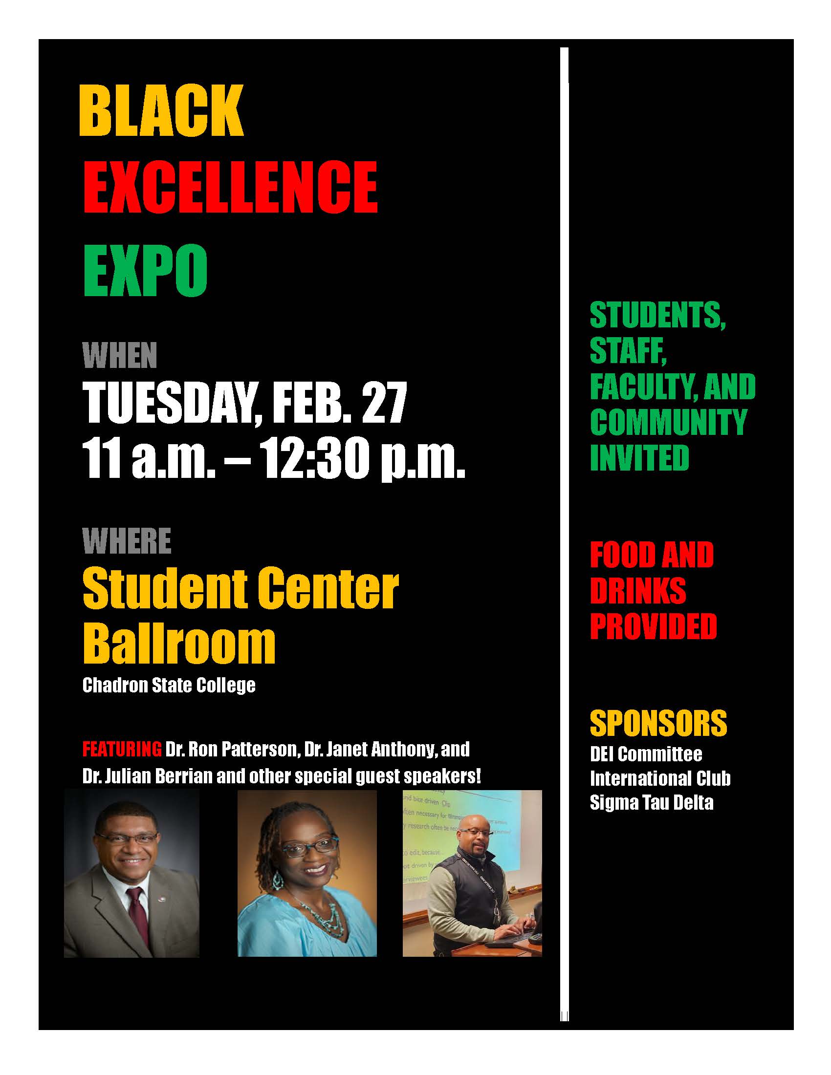 Poster for a Black History Month event