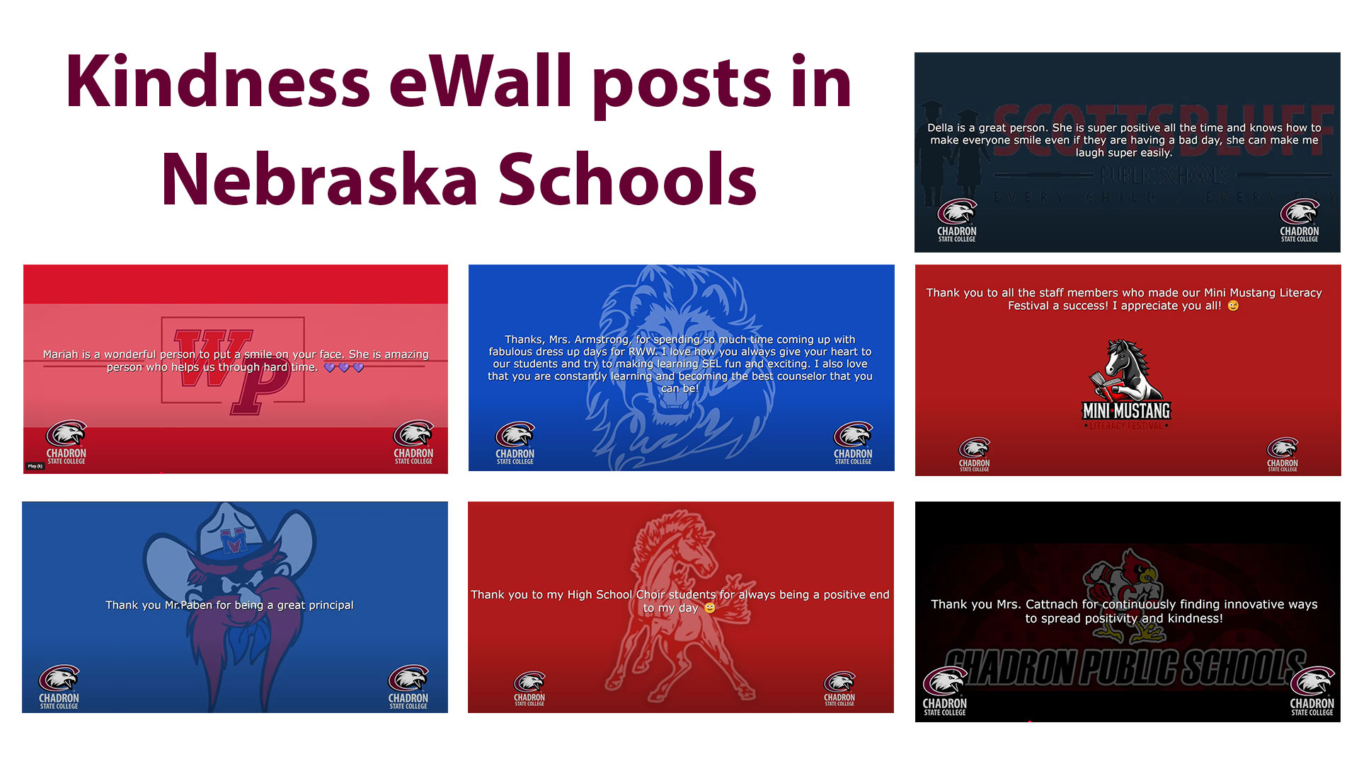 A composite of screenshots from schools
