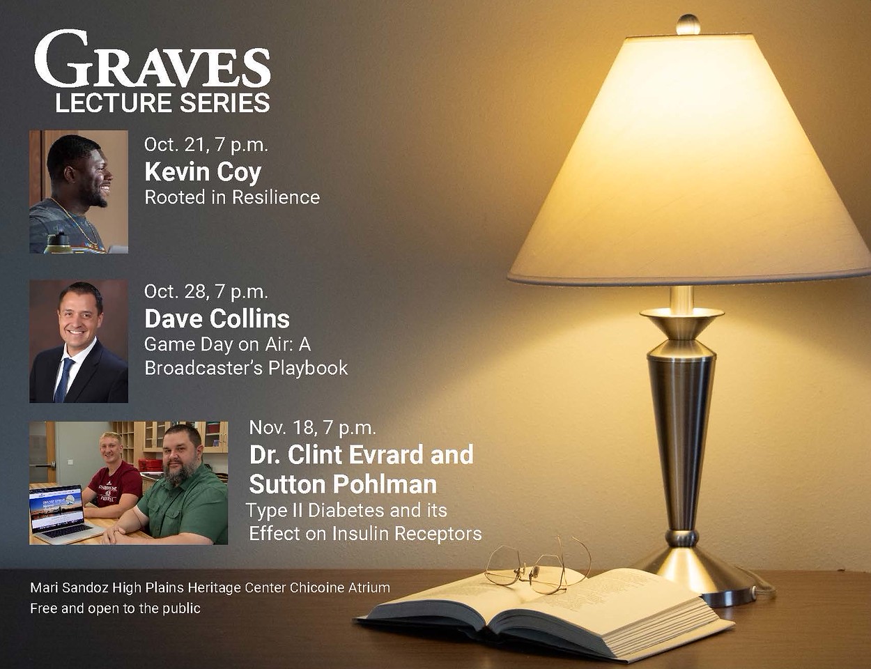 Graves Lecture Series Poser with speakers and details
