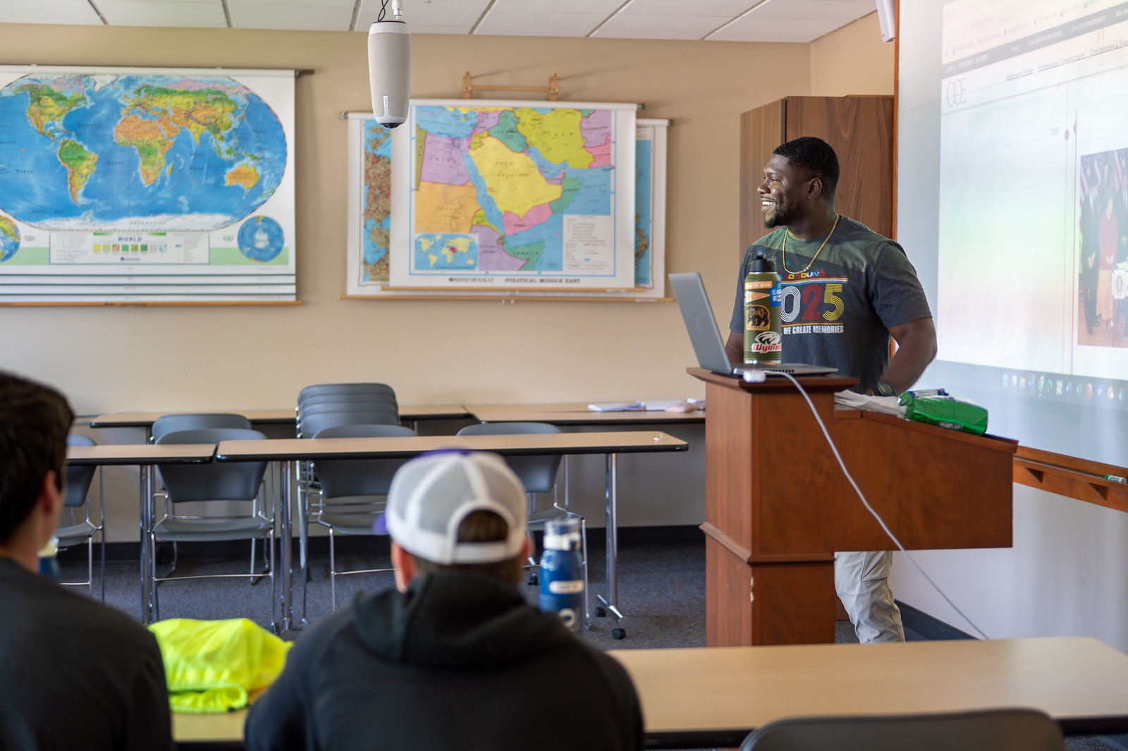 Teacher and students in classroom